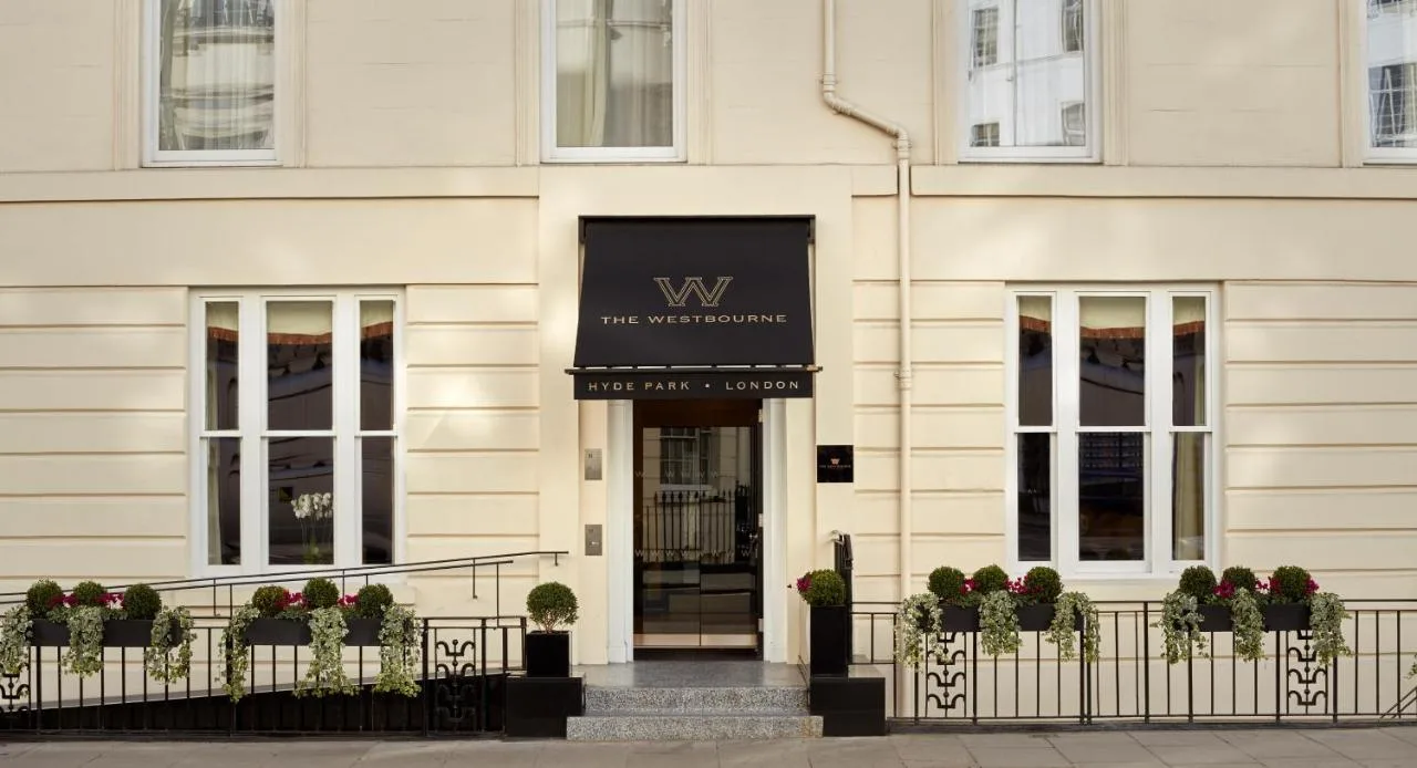 a building with the entrance to a hotel at The Westbourne Hyde Park in London